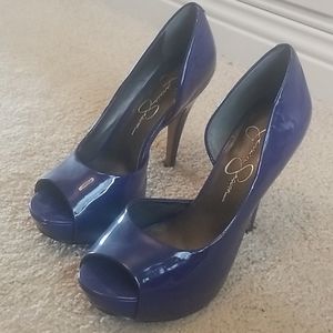 Jessica Simpson Blue Heels